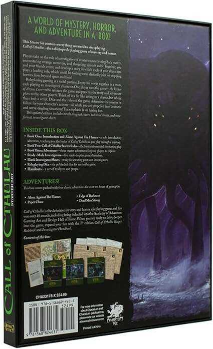 Call of Cthulhu Starter Set for New Players and Enthusiasts