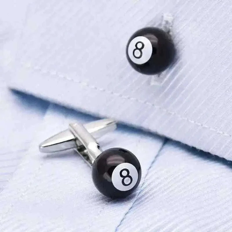 8 Ball Cufflinks – Chic Accessories for Stylish Men Cufflinks
