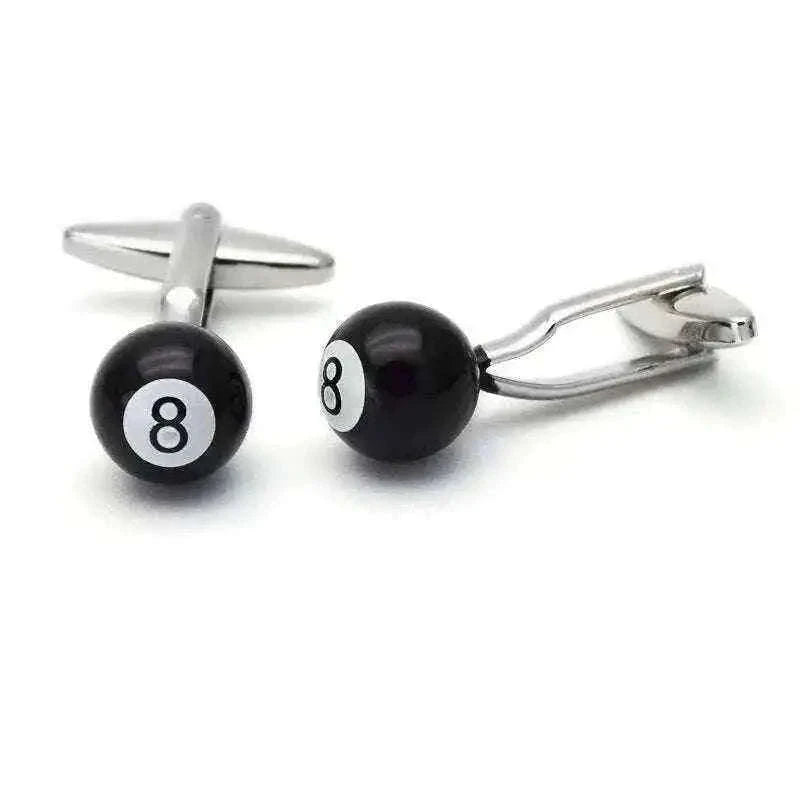 8 Ball Cufflinks – Chic Accessories for Stylish Men Cufflinks