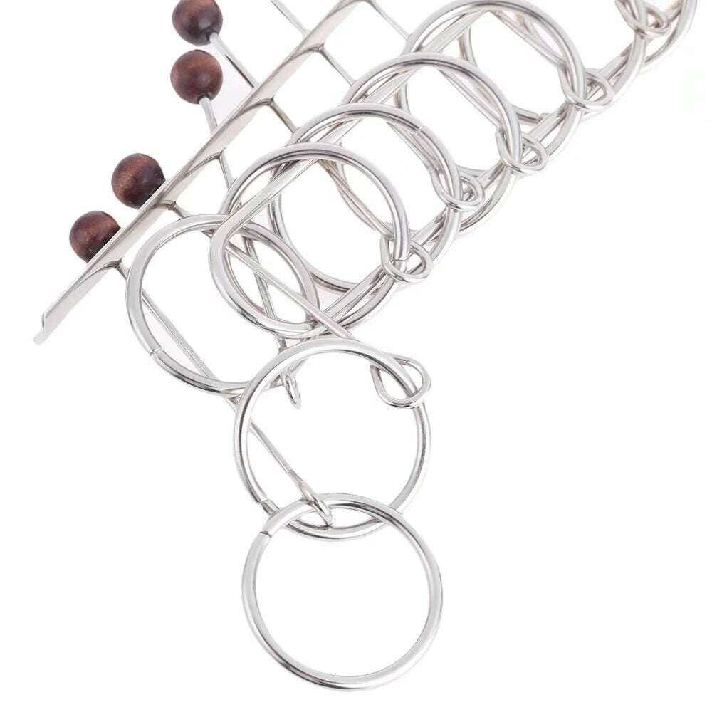 9 Linked Rings Puzzle Toy for Challenging Brain Teasers Toys