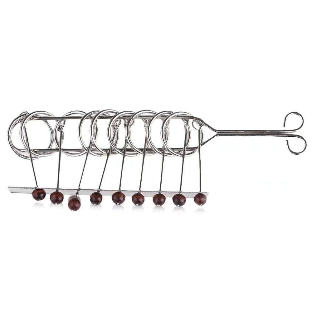 9 Linked Rings Puzzle Toy for Challenging Brain Teasers Toys