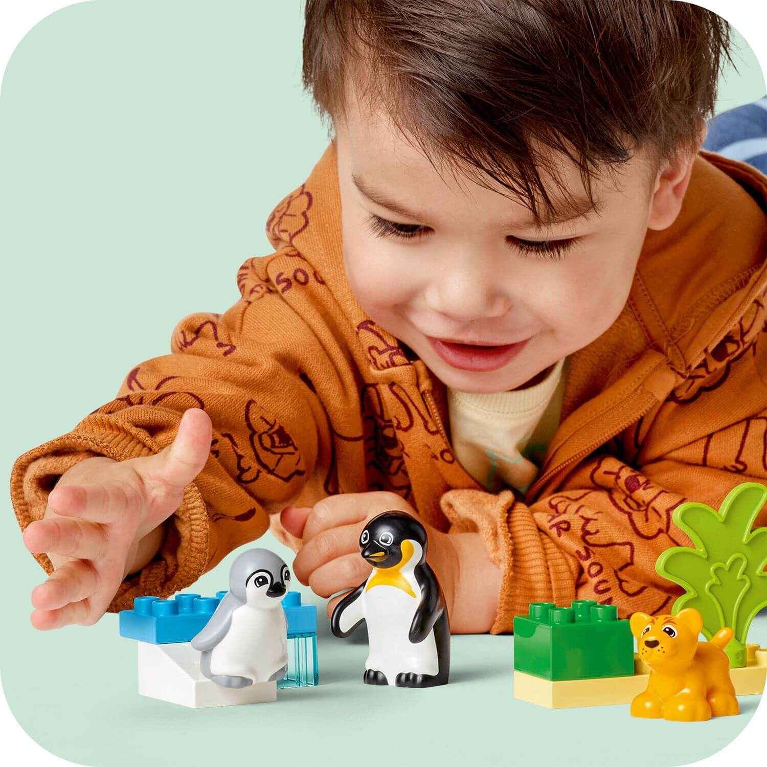 Duplo Wild Animal Families: Explore Penguins & Lions Together Toys & Games > Toys > Construction Toys > Interlocking Blocks > LEGO > LEGO Duplo