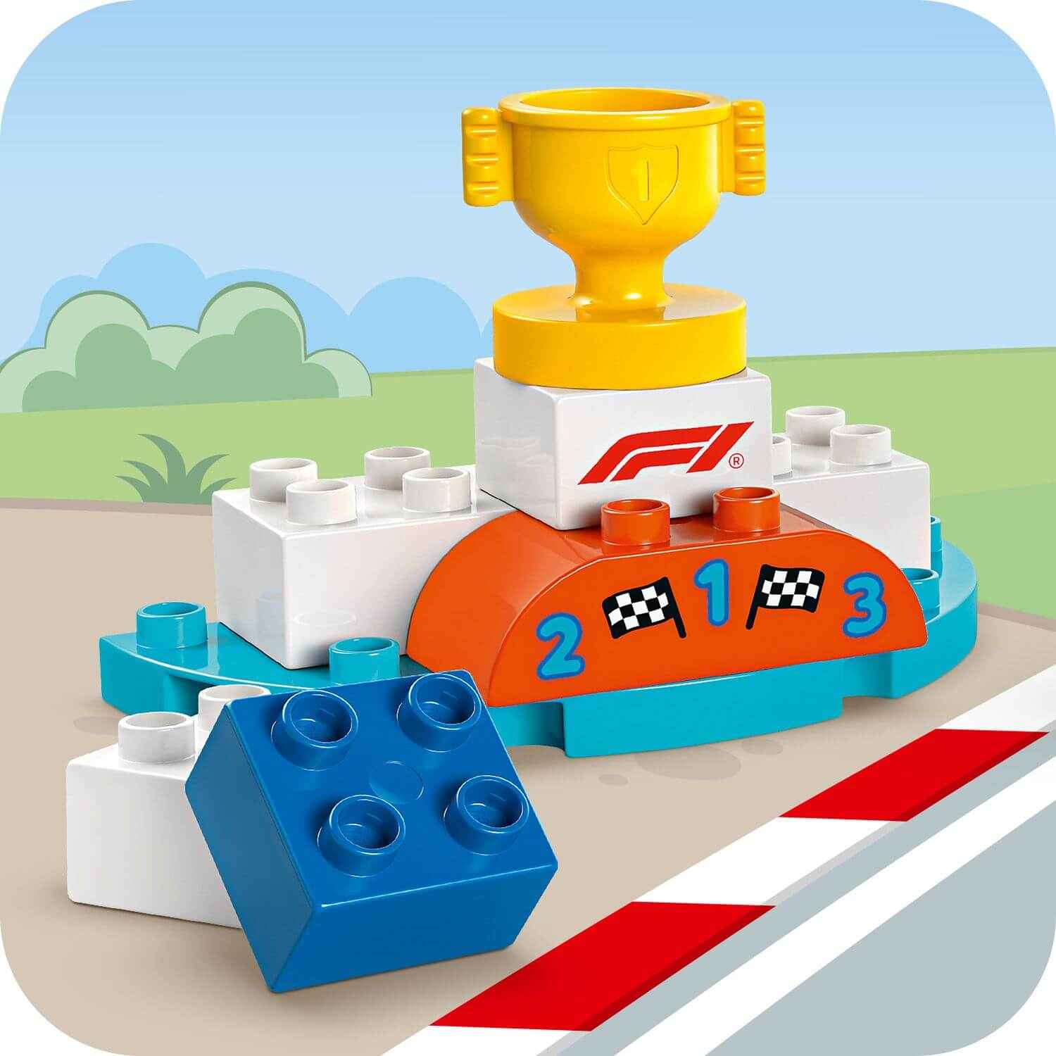 Duplo F1 Race Cars & Drivers Set for Ultimate Racing Fun Toys & Games > Toys > Construction Toys > Interlocking Blocks > LEGO > LEGO Duplo