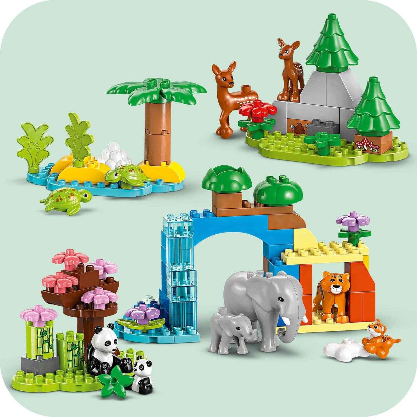 Duplo Wild Animal Families 3 in 1 Set for Creative Play Toys & Games > Toys > Construction Toys > Interlocking Blocks > LEGO > LEGO Duplo