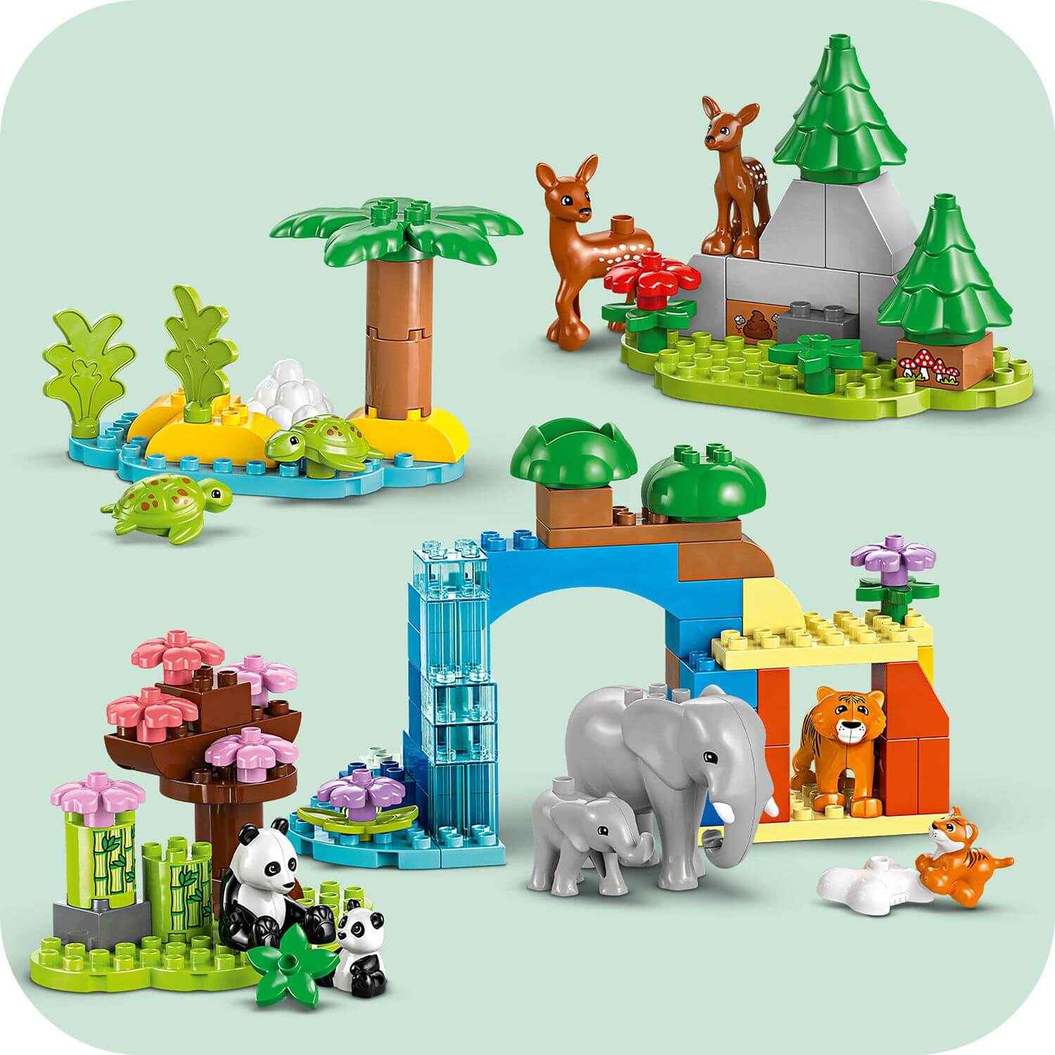 Duplo Wild Animal Families 3 in 1 Set for Creative Play Toys & Games > Toys > Construction Toys > Interlocking Blocks > LEGO > LEGO Duplo