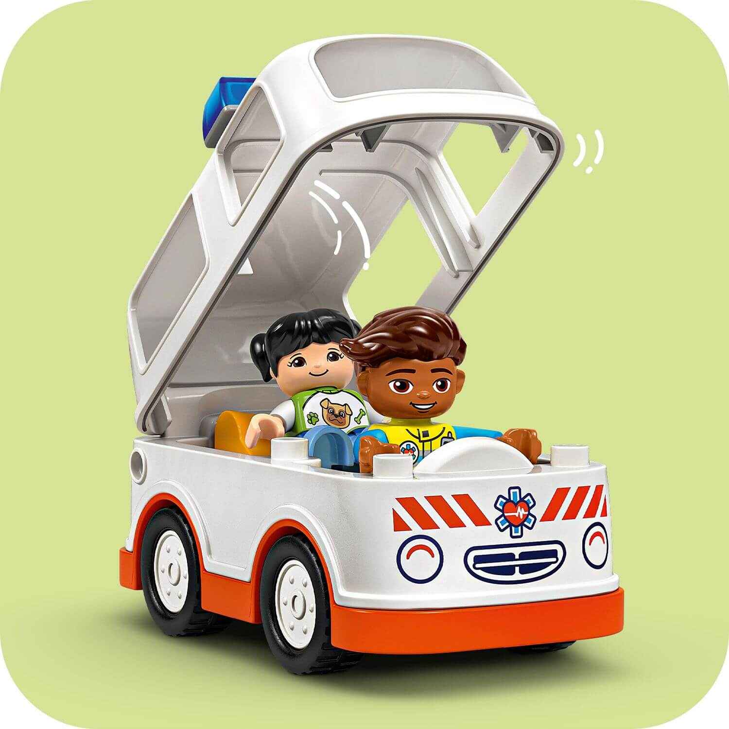 Duplo Ambulance Playset with Driver for Creative Roleplay Toys & Games > Toys > Construction Toys > Interlocking Blocks > LEGO > LEGO Duplo