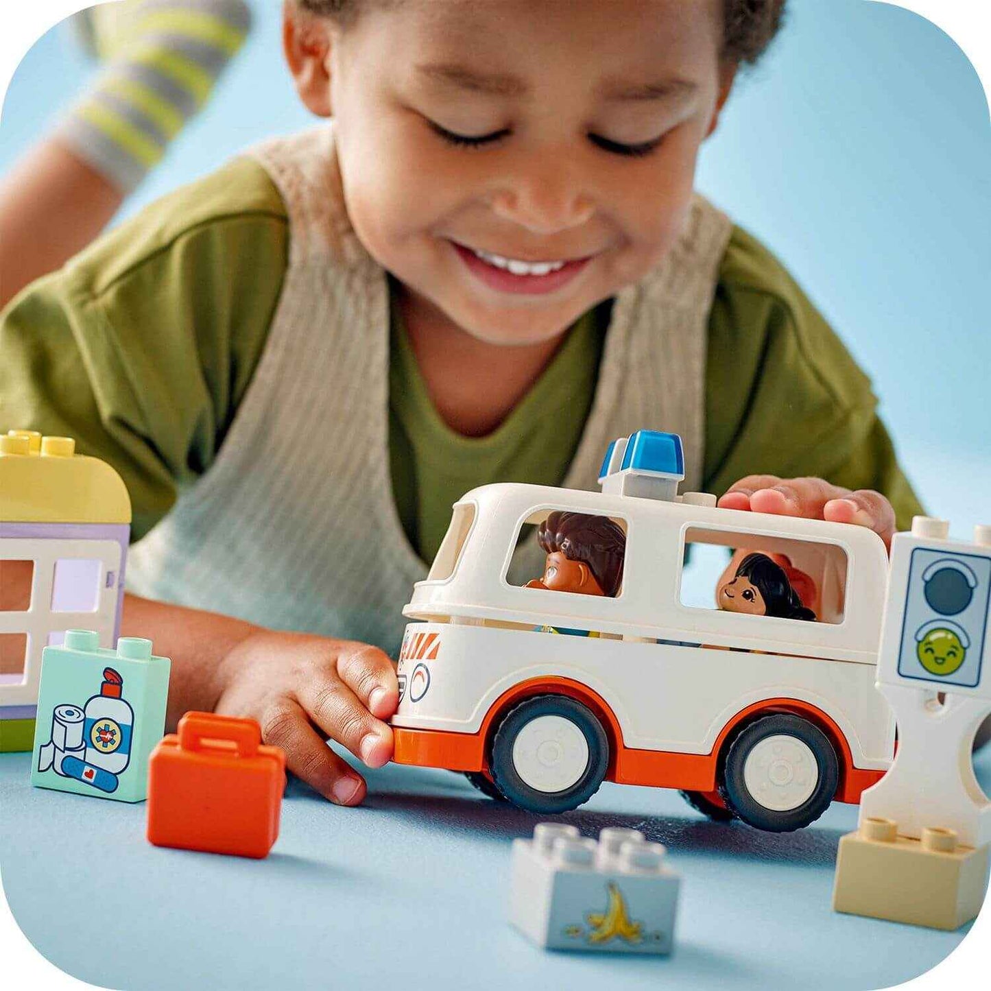 Duplo Ambulance Playset with Driver for Creative Roleplay Toys & Games > Toys > Construction Toys > Interlocking Blocks > LEGO > LEGO Duplo