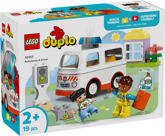 Duplo Ambulance Playset with Driver for Creative Roleplay Toys & Games > Toys > Construction Toys > Interlocking Blocks > LEGO > LEGO Duplo