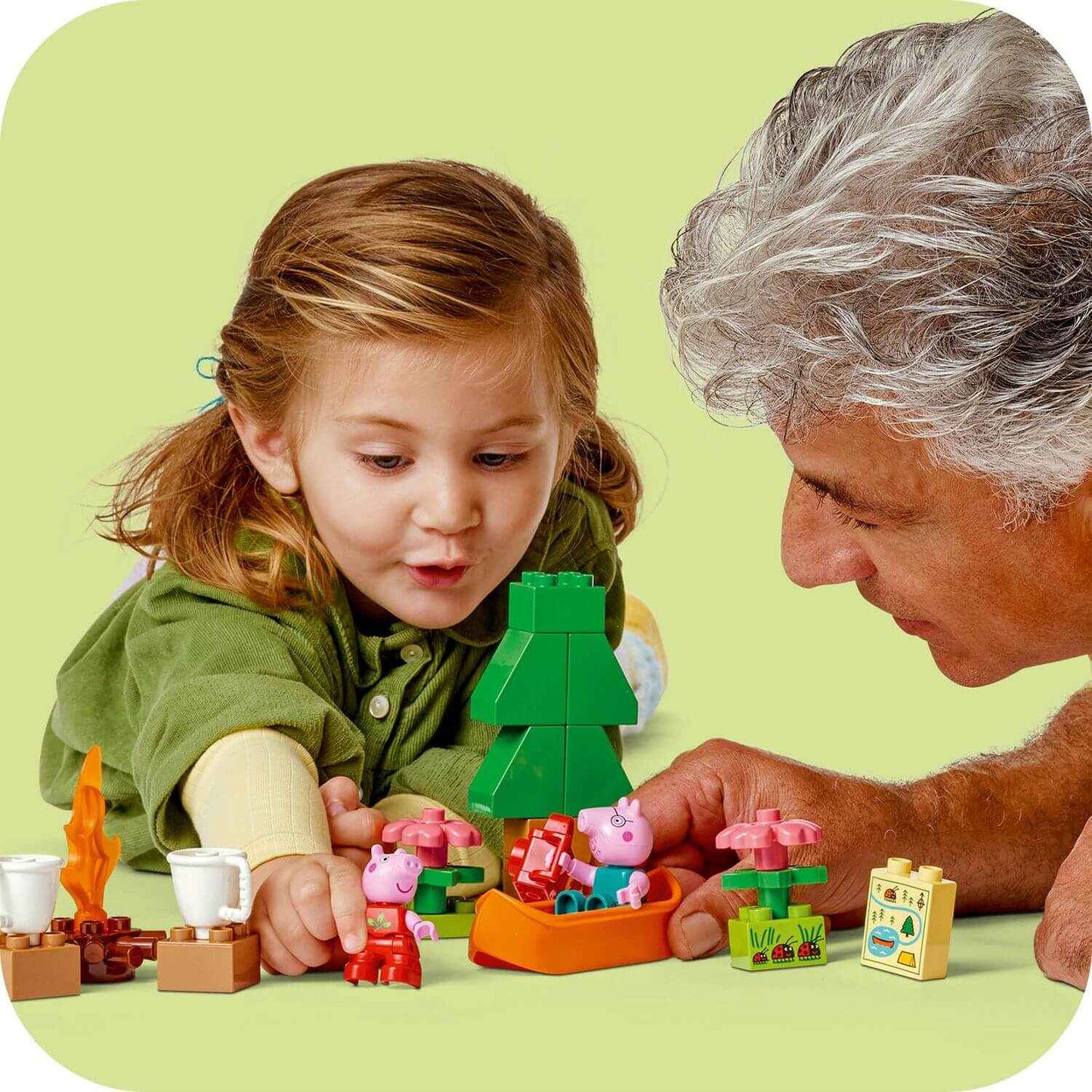 Duplo Peppa Pig Camping Set for Fun Adventures Toys & Games > Toys > Construction Toys > Interlocking Blocks > LEGO > LEGO Duplo