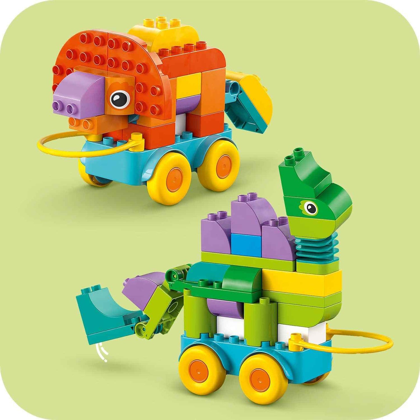 Duplo Dinosaurs on Wheels Set - 3 in 1 Building Adventure Toys & Games > Toys > Construction Toys > Interlocking Blocks > LEGO > LEGO Duplo