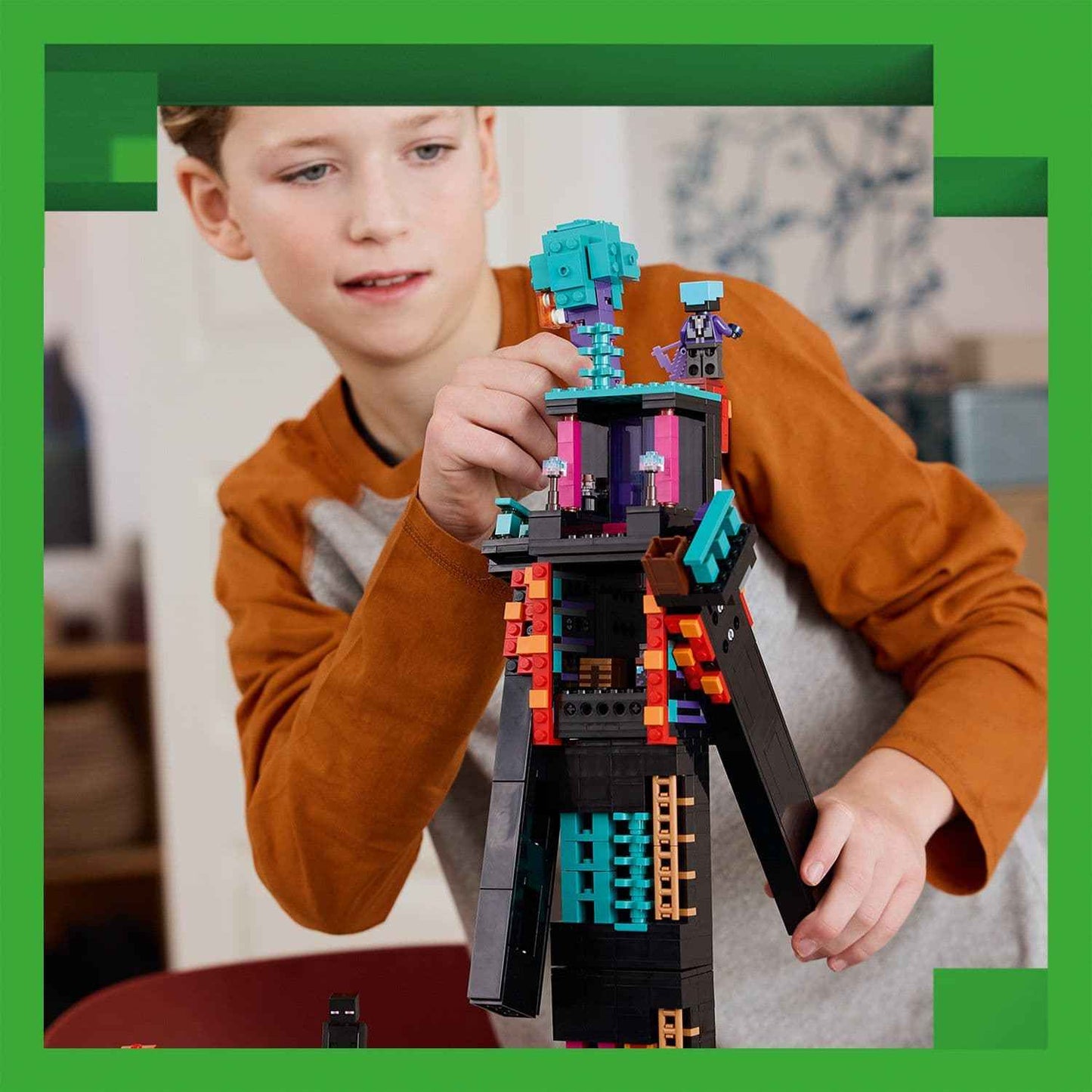 Lego Minecraft Enderman Tower Buildable Playset Toys & Games > Toys > Construction Toys > Interlocking Blocks > LEGO > LEGO Minecraft