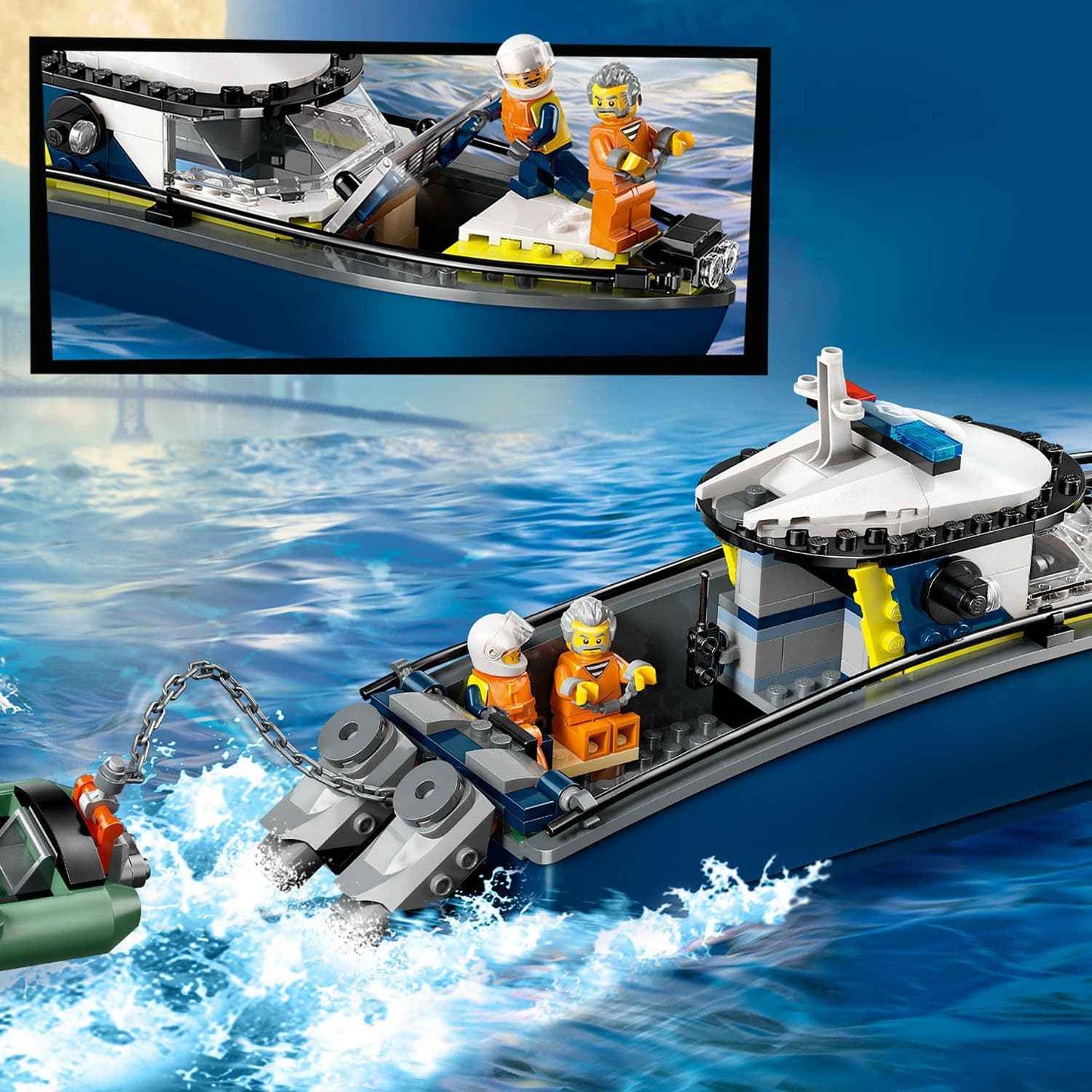 Lego City Police Boat Chase Playset for Thrilling Adventures Toys & Games > Toys > Construction Toys > Interlocking Blocks > LEGO > LEGO City