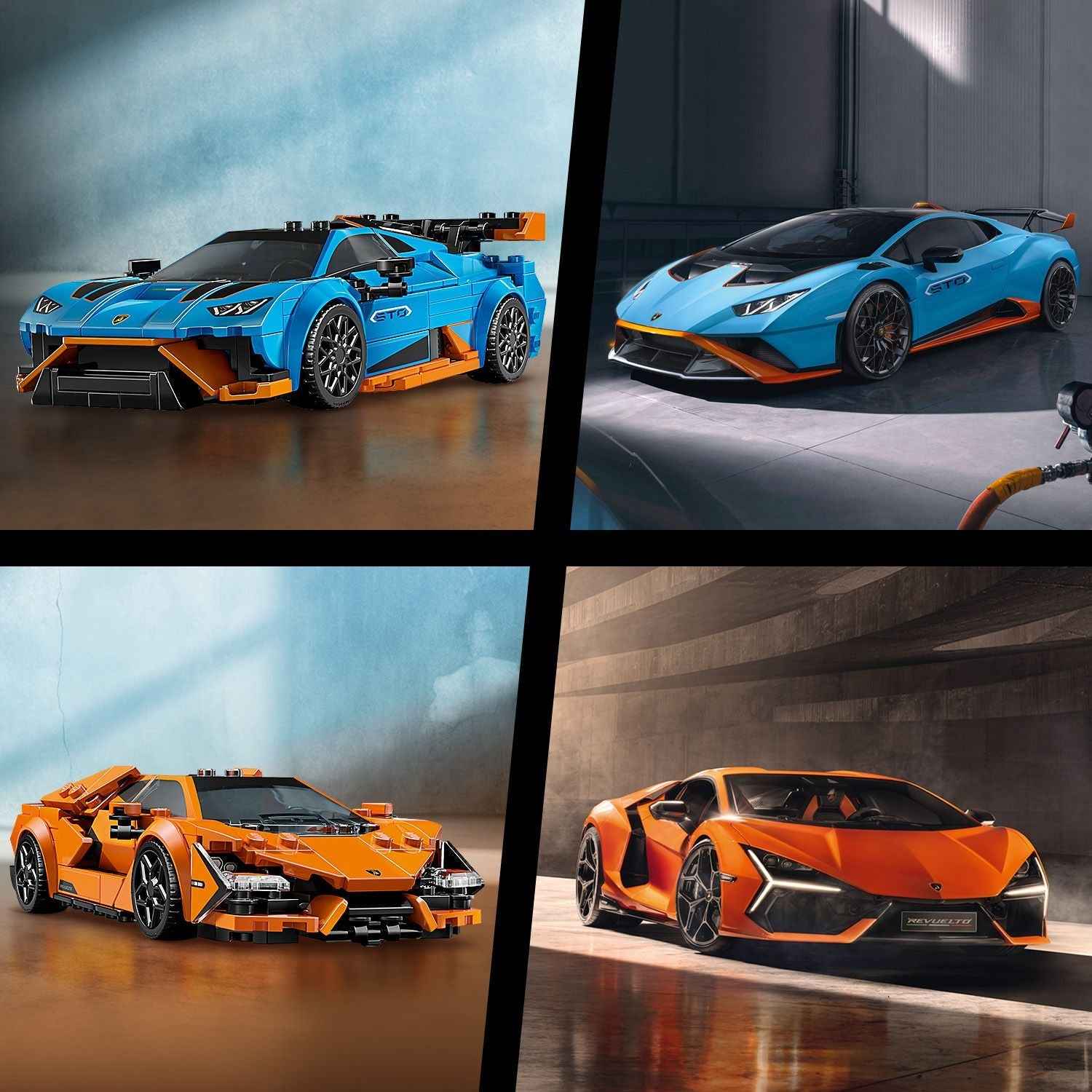 Lego Lamborghini Speed Champions: Revuelto & Huracán STO Set Toys & Games > Toys > Construction Toys > Interlocking Blocks > LEGO > LEGO Speed Champions