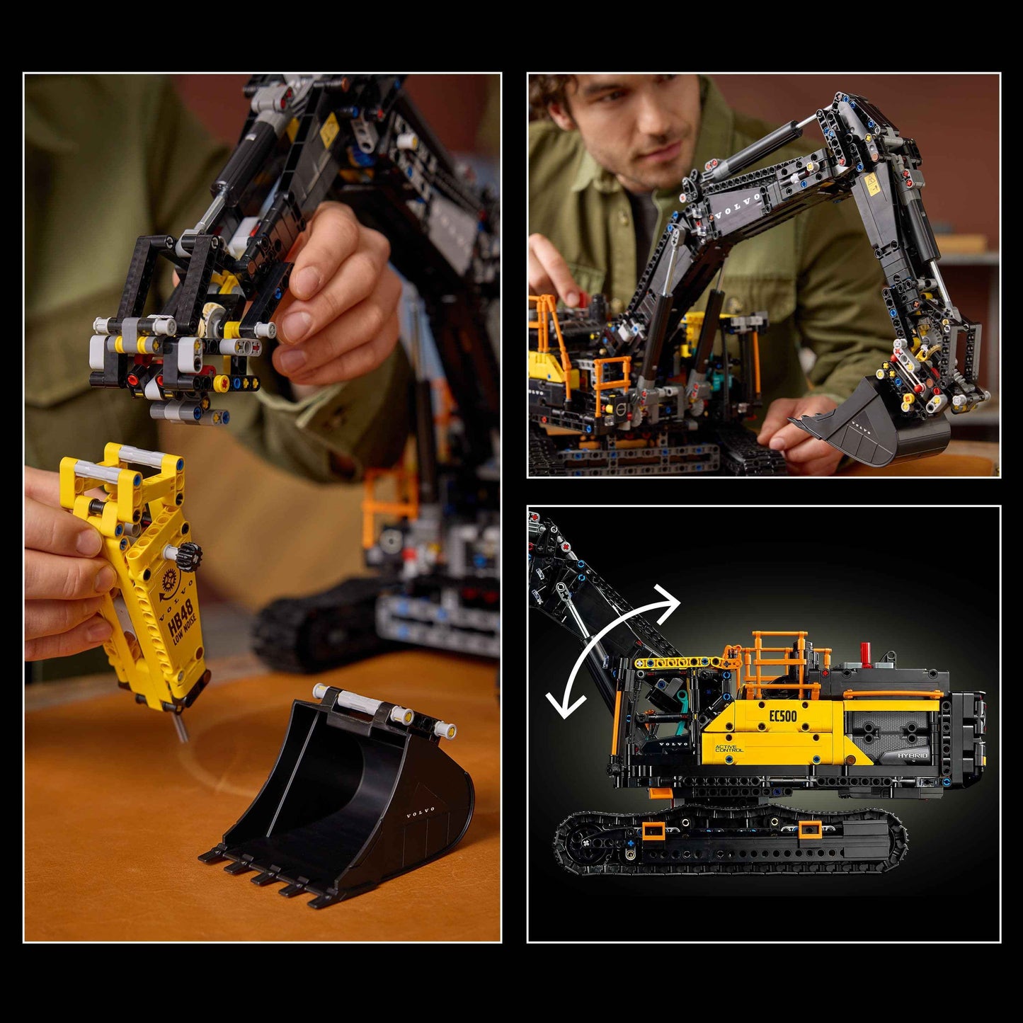 Lego Technic Volvo EC500 Excavator - Build Your Own Hybrid Excavator Model Toys & Games > Toys > Construction Toys > Interlocking Blocks > LEGO > LEGO Technic