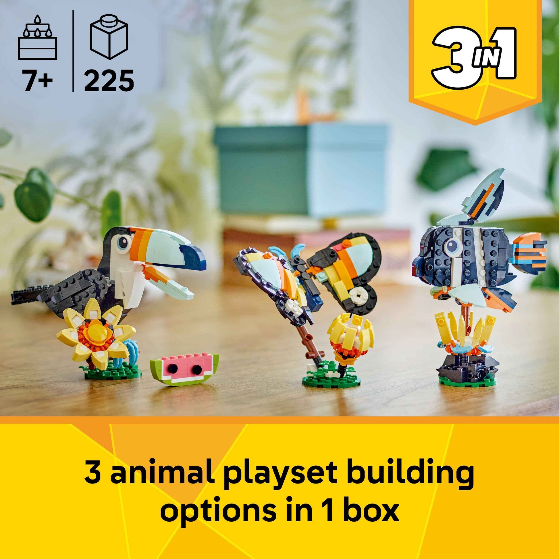 Lego Creator Tropical Toucan: Build Your Own Wild Animal Adventure Toys & Games > Toys > Construction Toys > Interlocking Blocks > LEGO > LEGO Creator