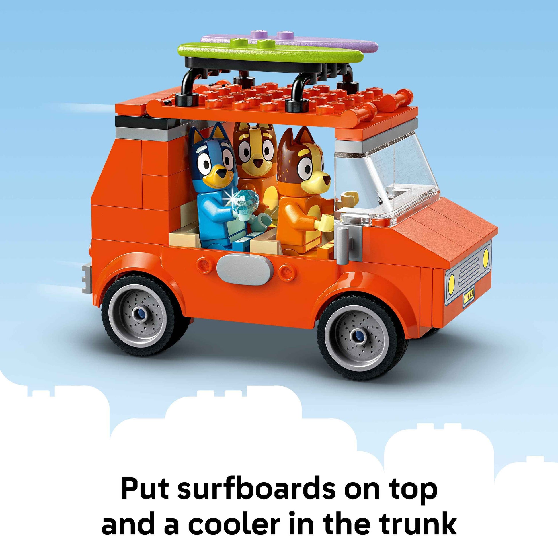 Lego Bluey's Beach & Family Car Trip Set for Fun-Filled Adventures Toys & Games > Toys > Construction Toys > Interlocking Blocks > LEGO > Other LEGO Sets