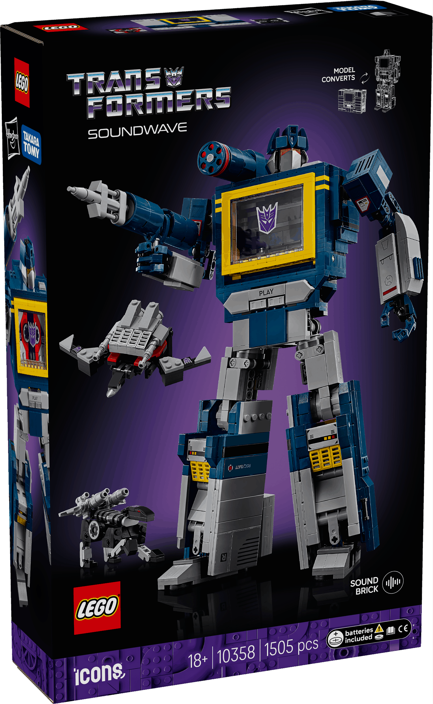 Lego Transformers Soundwave: Ultimate Collectible Build and Transform Set Toys & Games > Toys > Construction Toys > Interlocking Blocks > LEGO > LEGO Icons