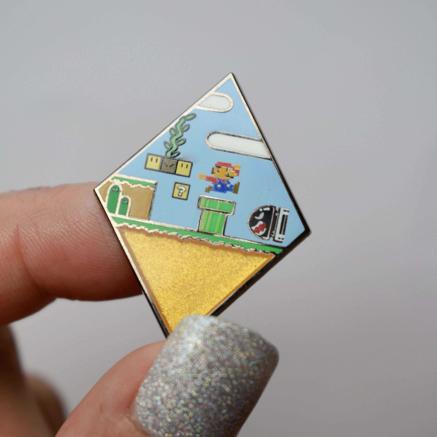 Game World Enamel Plate - Perfect for Gamers and Collectors Enamel Pin