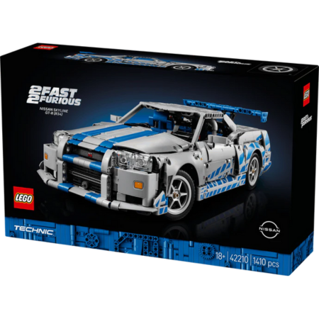 Lego Technic Nissan Skyline GT-R (R34) 2 Fast 2 Furious Model Set Toys & Games > Toys > Construction Toys > Interlocking Blocks > LEGO > LEGO Technic