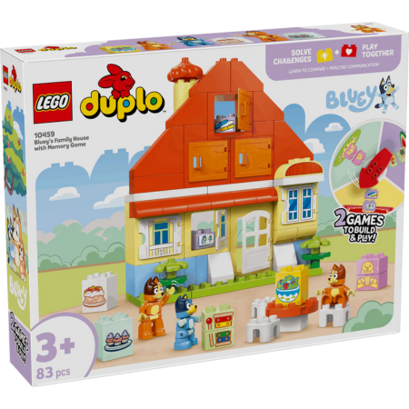 Duplo Bluey's Family House with Memory Game Toys & Games > Toys > Construction Toys > Interlocking Blocks > LEGO > LEGO Duplo