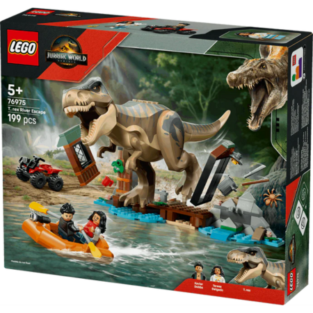 Lego Jurassic World T. rex Playset - Experience the Ultimate River Escape Adventure! Toys & Games > Toys > Construction Toys > Interlocking Blocks > LEGO > LEGO Jurassic Park