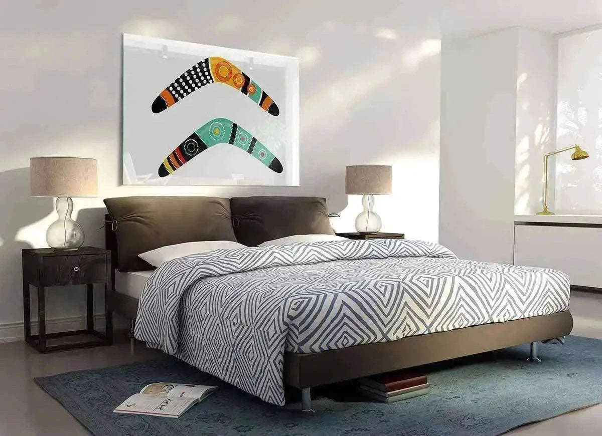Aboriginal Boomerang – Handcrafted Indigenous Art Piece Home Decor