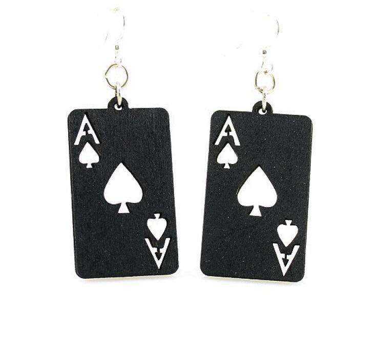 Ace of Spade Earrings - Stylish Statement Jewelry Earrings
