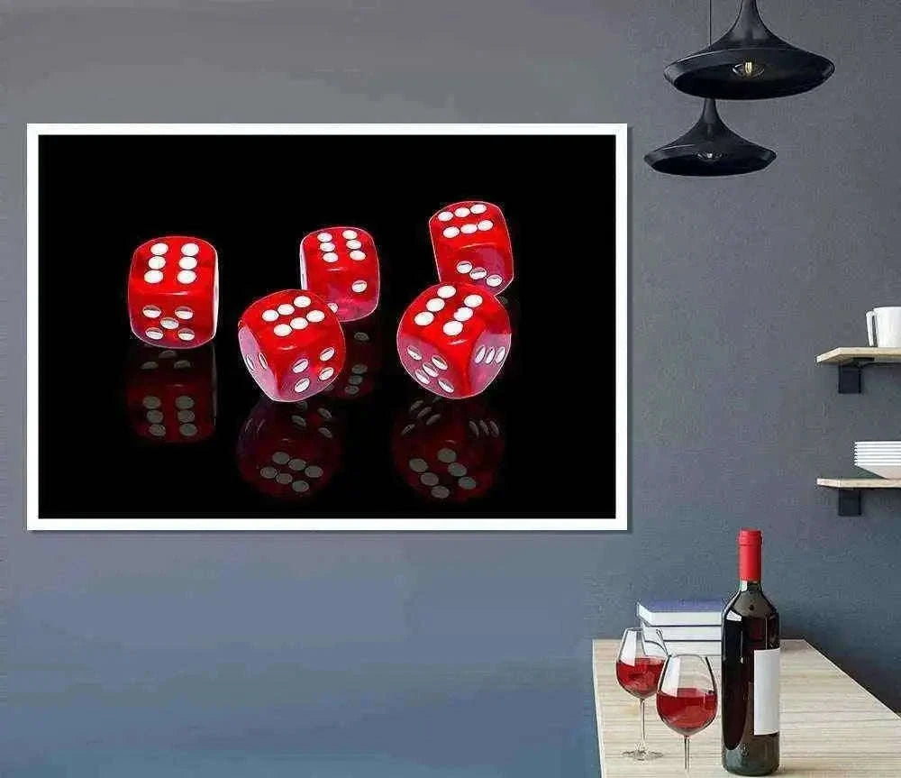 All Sixes Dice Poster for Gamers and Collectors Home Decor
