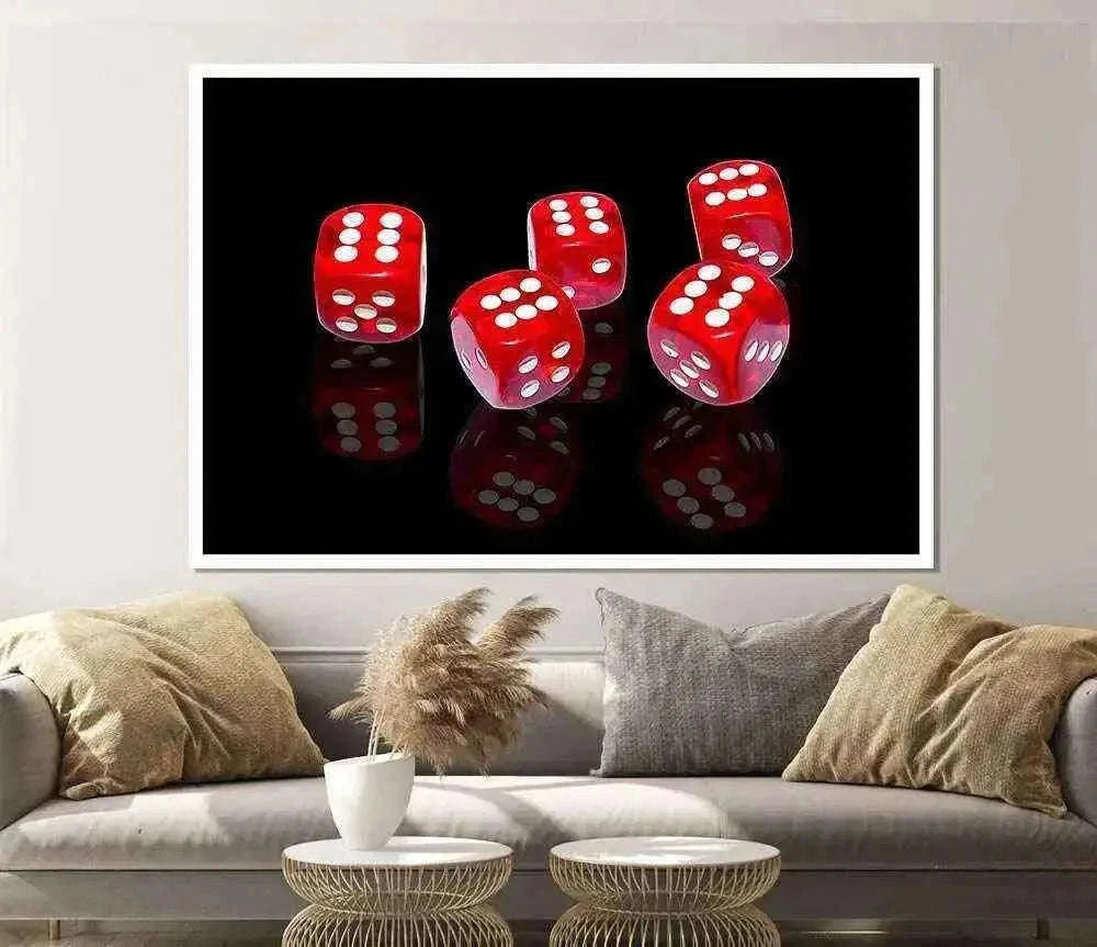 All Sixes Dice Poster for Gamers and Collectors Home Decor