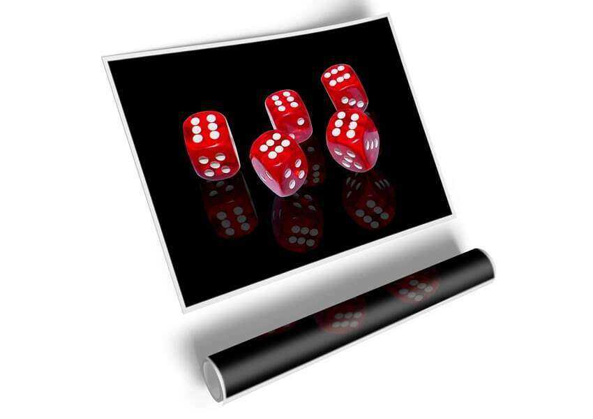 All Sixes Dice Poster for Gamers and Collectors Home Decor