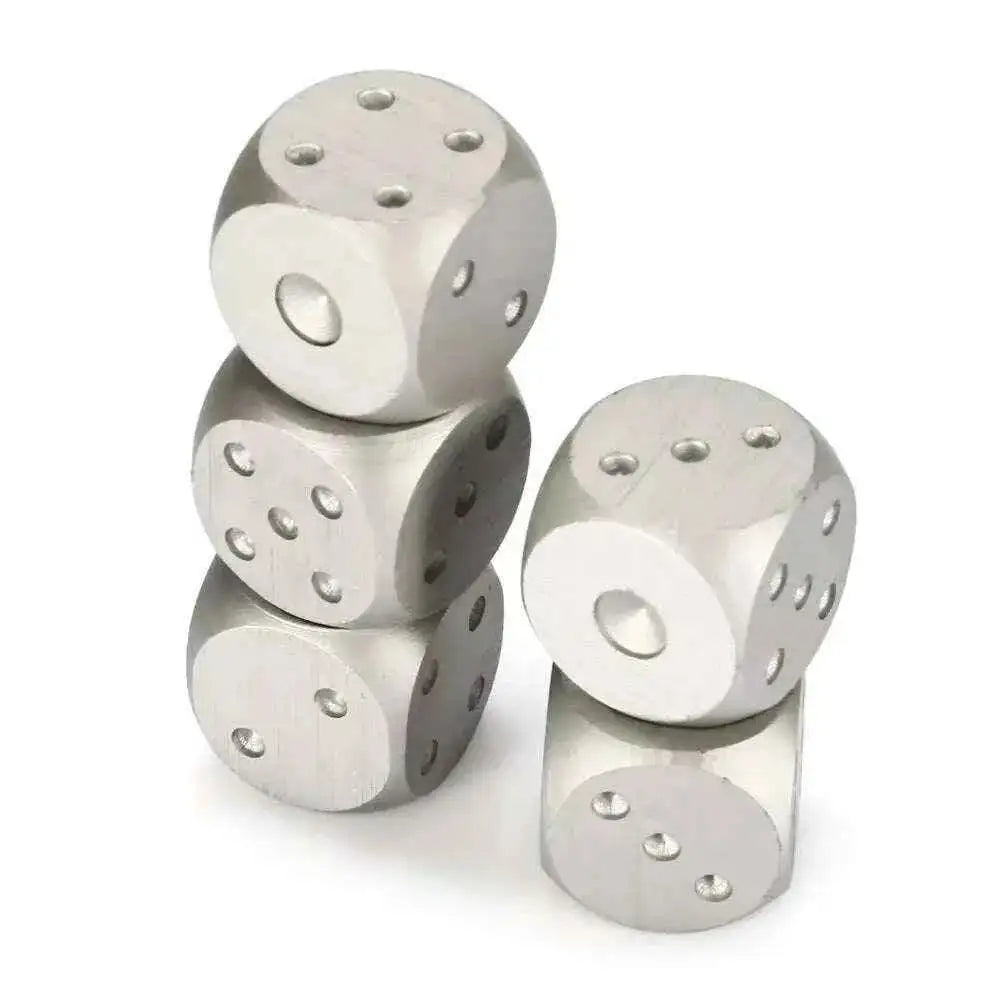 Aluminium Alloy Dice Set for Gaming and Collecting Novelty