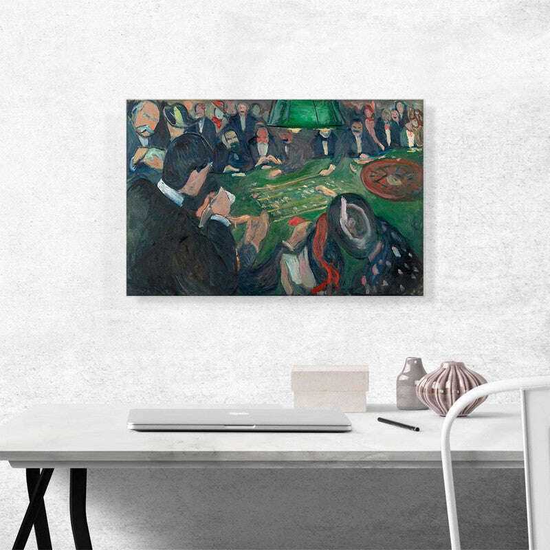 At the Roulette Table in Monte Carlo - Art canvas Home & Garden