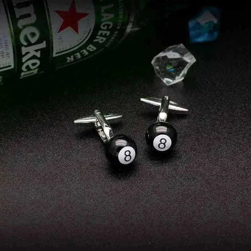 Billiards Cufflinks for Stylish Pool Enthusiasts Cufflinks