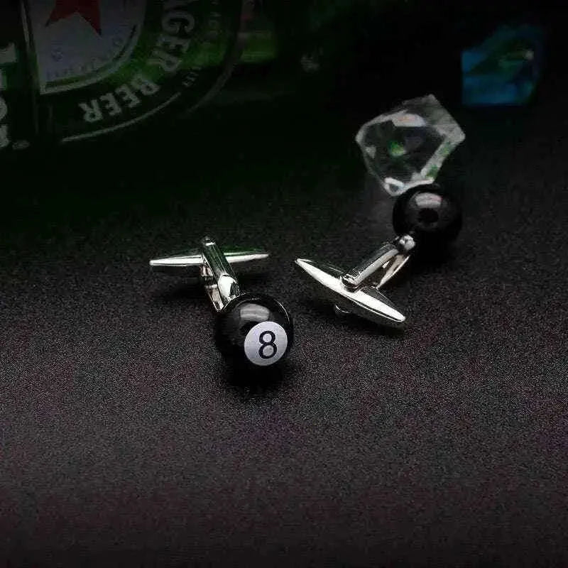 Billiards Cufflinks for Stylish Pool Enthusiasts Cufflinks