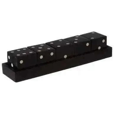 Black And White 5 Dice Set games