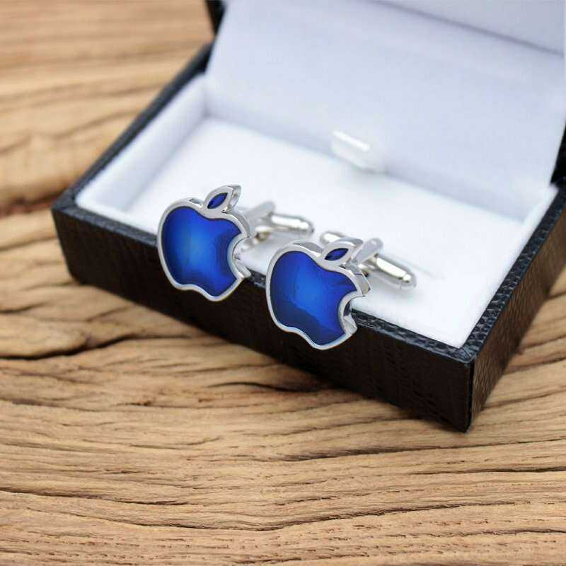 Blue Apple Cufflinks for Stylish Elegance Cufflinks