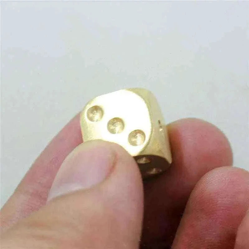 Brass Dice Set for Tabletop Gaming and Collectors Home & Garden