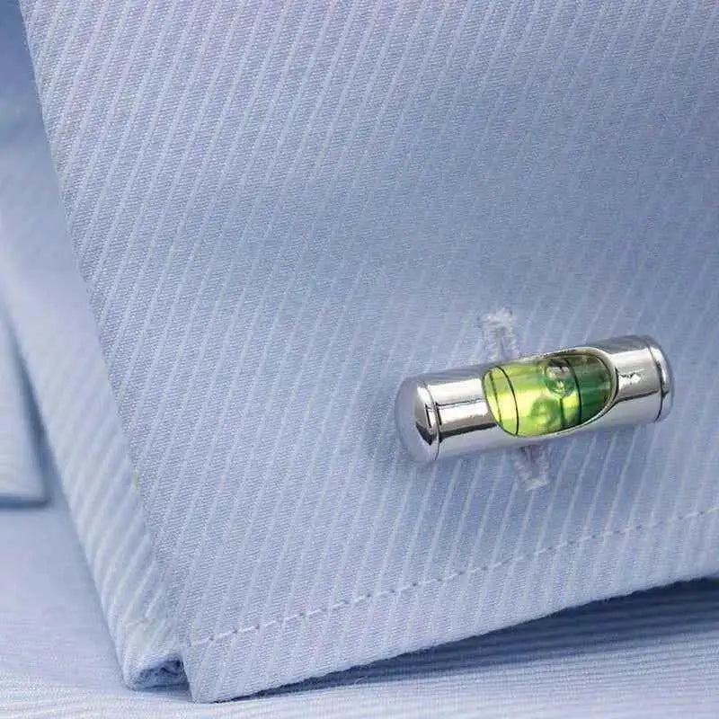 Bubble Level Cufflinks for the Stylish Professional Cufflinks