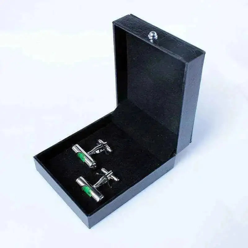 Bubble Level Cufflinks for the Stylish Professional Cufflinks