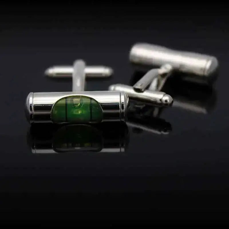 Bubble Level Cufflinks for the Stylish Professional Cufflinks