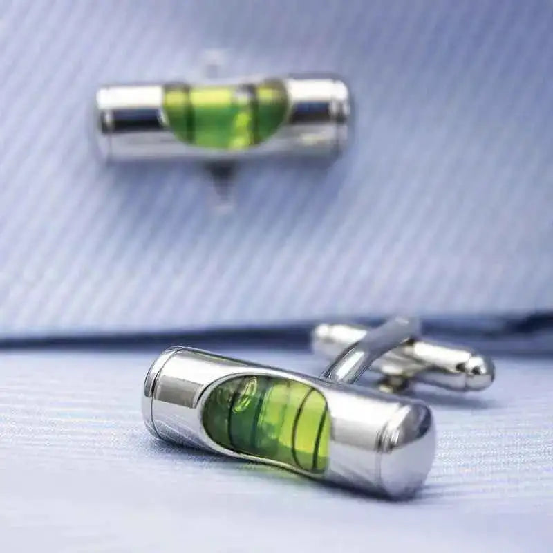 Bubble Level Cufflinks for the Stylish Professional Cufflinks