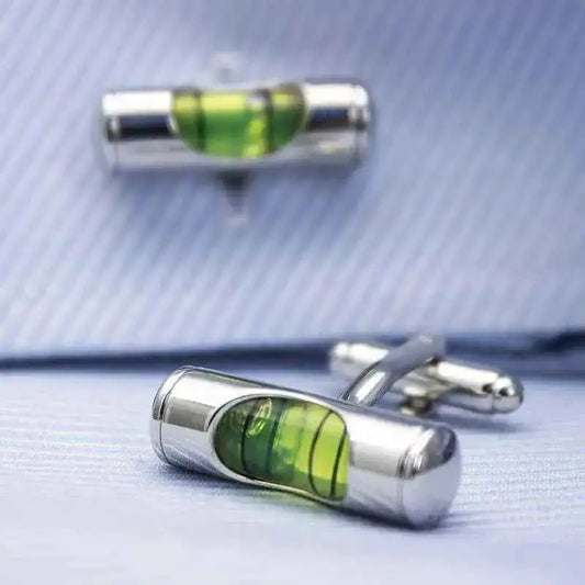 Bubble Level Cufflinks for the Stylish Professional Cufflinks