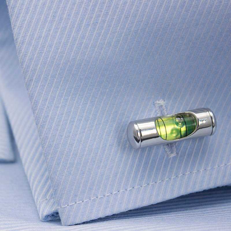 Bubble Level Cufflinks for the Stylish Professional Cufflinks