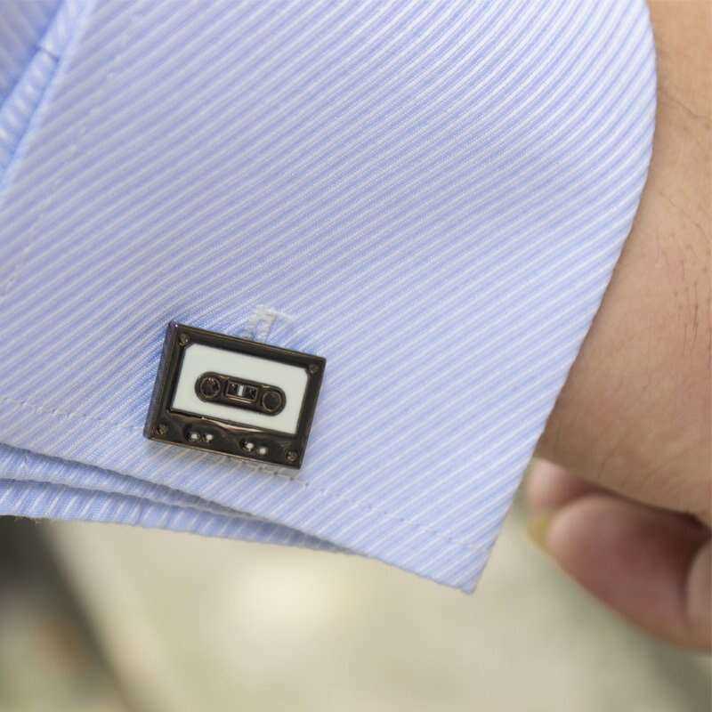Cassette Cufflinks for Music Lovers - Unique Accessory Cufflinks
