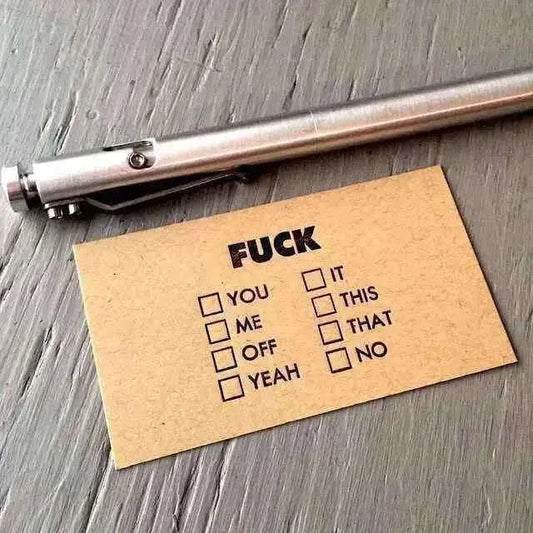 "Check All That Applies" Mini Cards Home Decor