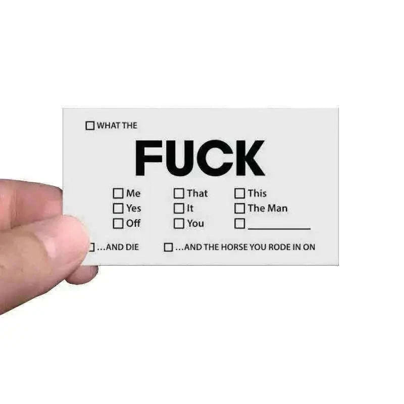 "Check All That Applies" Mini Cards Home Decor