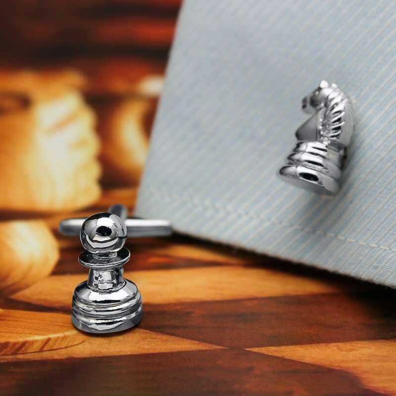 Chess Cufflinks for Stylish Chess Enthusiasts Cufflinks