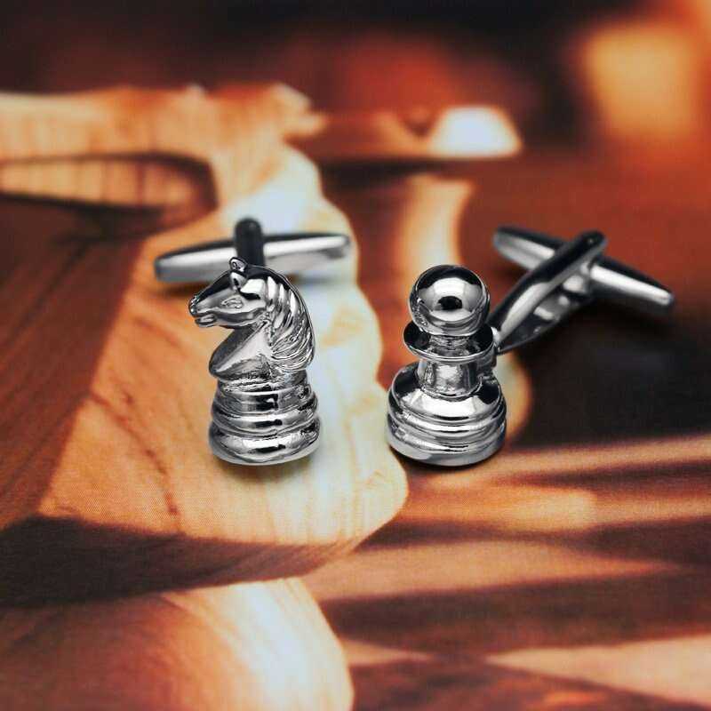 Chess Cufflinks for Stylish Chess Enthusiasts Cufflinks
