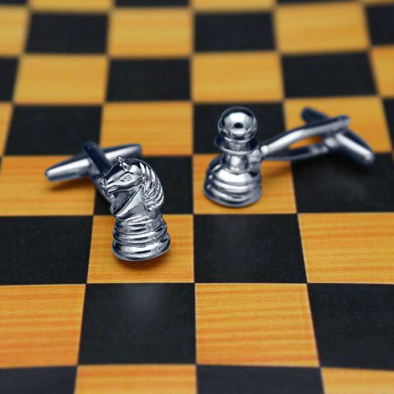 Chess Cufflinks for Stylish Chess Enthusiasts Cufflinks