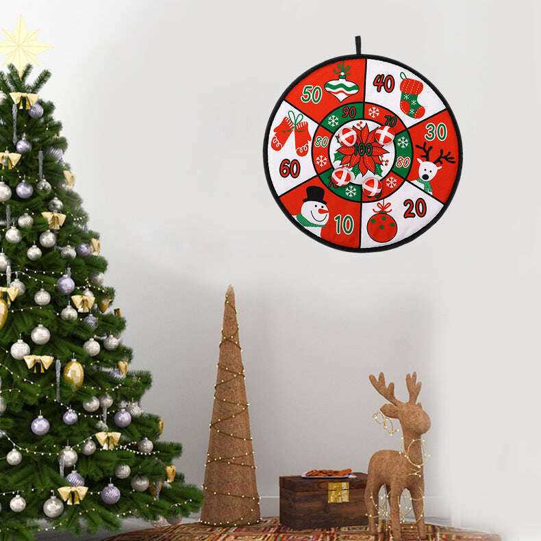Christmas Ornament Toy Dart Board for Festive Fun 0